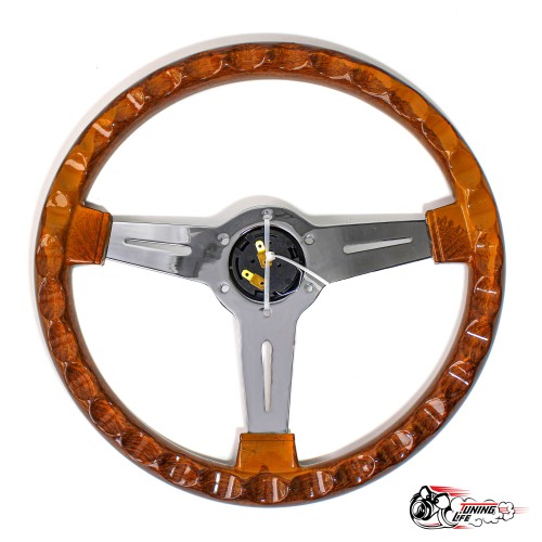 Руль Nardi style хром дерево вырезы