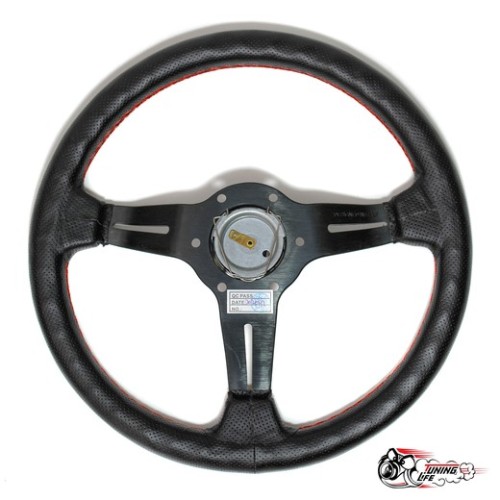 руль Nardi Competition перф. кожа вынос черный (6х74)