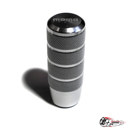 Насадка на ручку КПП МОМО цилиндр (серебро)