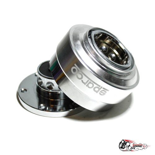 Переходник под руль спарко (быстросъем) серебро