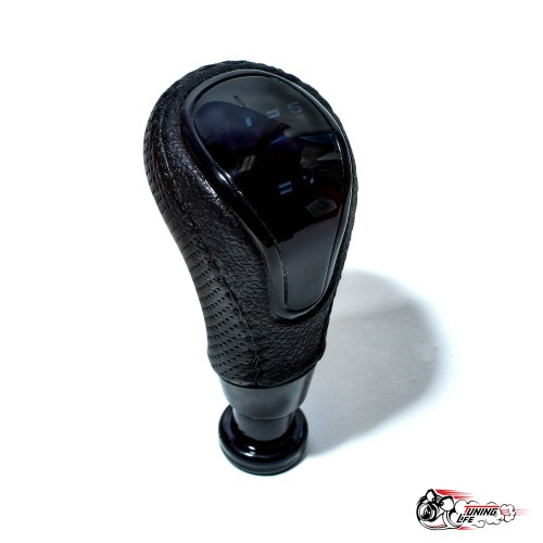 Насадка кпп черная строчка, Веста, Гранта, Приора2, Калина2 С ПОДСВЕТКОЙ БЕЛОЙ