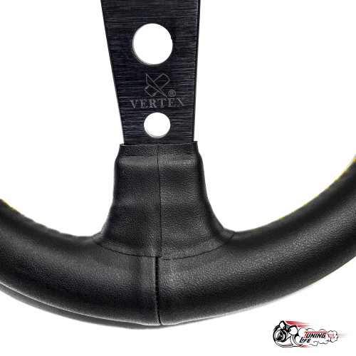 Руль King of Vertex золото (кожа) D32