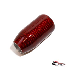 Насадка на ручку кпп цилиндр карбон красный