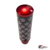 Насадка на ручку КПП сакура на фоне карбон красная 13см