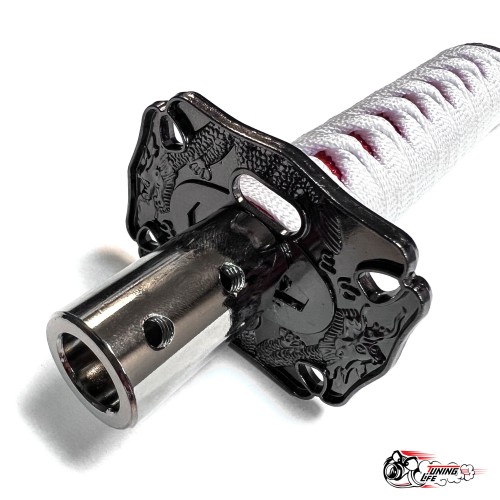 Насадка на КПП меч самурая Белая с Красным 20см