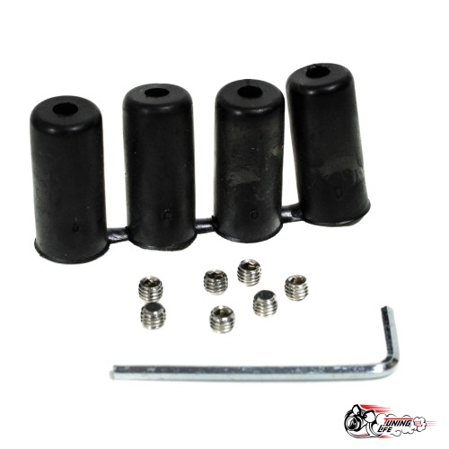 Насадка на КПП меч самурая Черная с Красным 20см