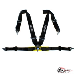 Ремни Sparco ЧЕРНЫЕ 4 точки (быстросъем)