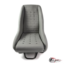 Спортивное сиденье (ковш) Old School (серая эко.кожа)