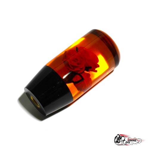 Насадка на ручку КПП роза красная 10см