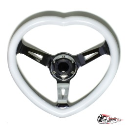 Руль сердце белый