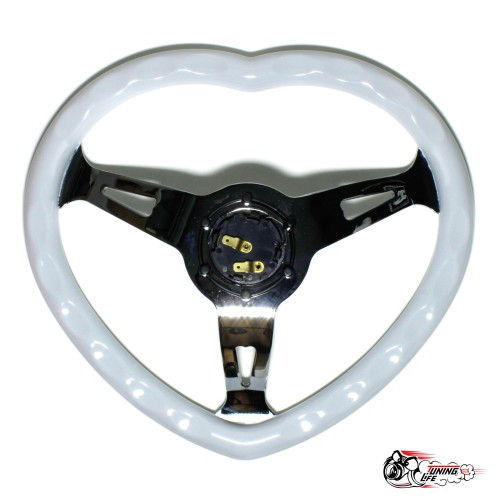 Руль сердце белый