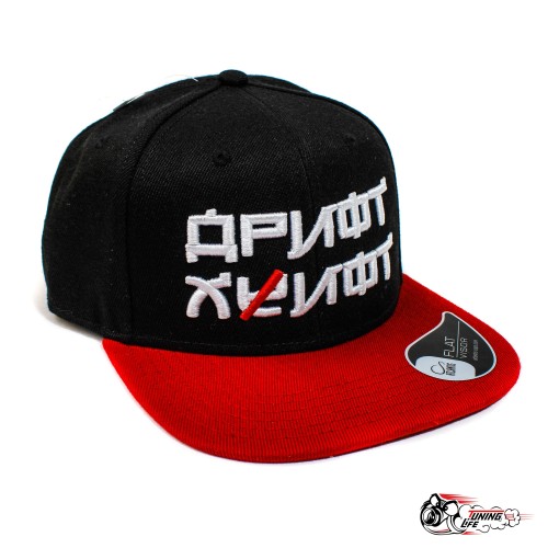 Кепка \'\'ДРИФТ ХУИФТ" черно-красная