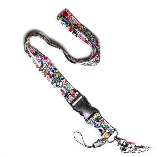 Шнурок для ключей STICKER PACK (белый)