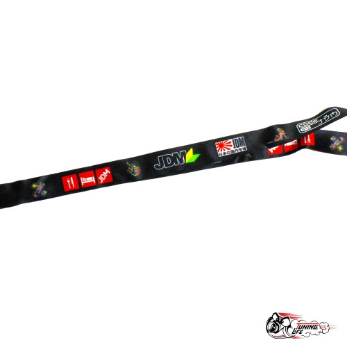 Шнурок "JDM" тканевый, черный