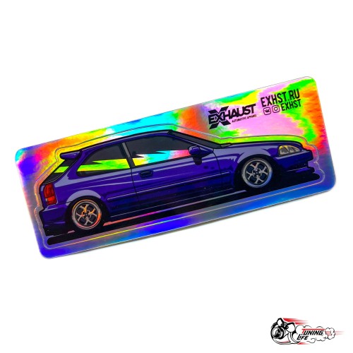 Стикер голография CIVIC 6