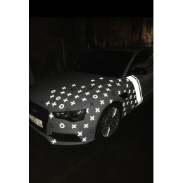 Наклейки светоотражающие (крестики+нолики) набор