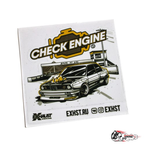Стикер чек энжи с БМВ