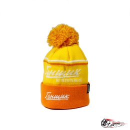 Шапка Гонщик (оранжево-желтая)
