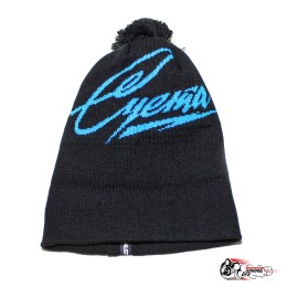 Шапка Суета (синее на черном)