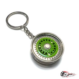 Брелок колесный диск BBS зеленый