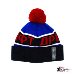 шапка "дрифт" красно-синяя