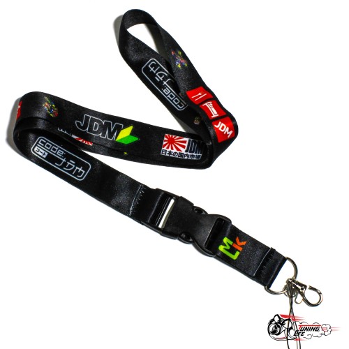 Шнурок "JDM" тканевый, черный