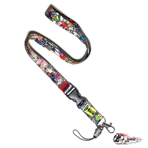 Шнурок для ключей STICKER BOMB (Темный)