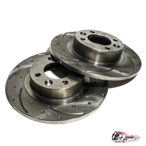 Диски тормозные АТС-SPORT ВЕСТА Х-РЕЙ ЗДТ ( насечки,перфорация)