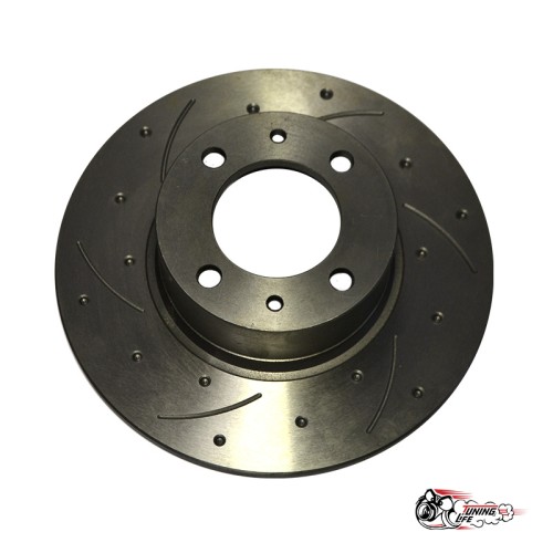 Диски тормозные АТС-SPORT 2101-05 не вентилируемые, канавки, насечки