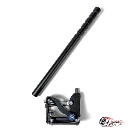 Гидроручник 332, вертикальный, черный алюминий (съемная рукоять)