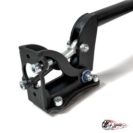 Гидроручник 332 горизонтальный, черный алюминий (съемная рукоять)