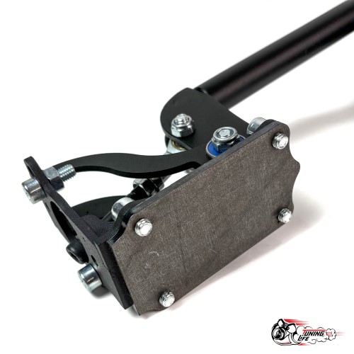 Гидроручник 332 горизонтальный, черный алюминий (съемная рукоять)