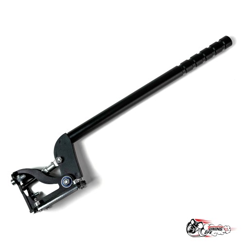 Гидроручник 332 горизонтальный, черный алюминий (съемная рукоять)