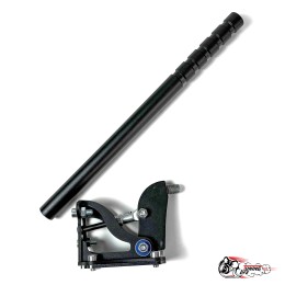 Гидроручник 332 горизонтальный, черный алюминий (съемная рукоять)