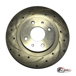 Диски тормозные АТС-SPORT 2108-05 13" не вентилируемые перфорация, канавки