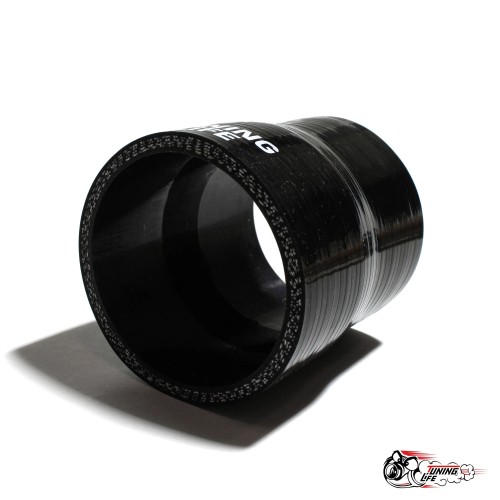 Силиконовый патрубок 70 - 76 мм, прямой (черный)