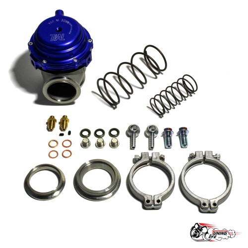 Вестгейт 44мм Tial style V-band синий