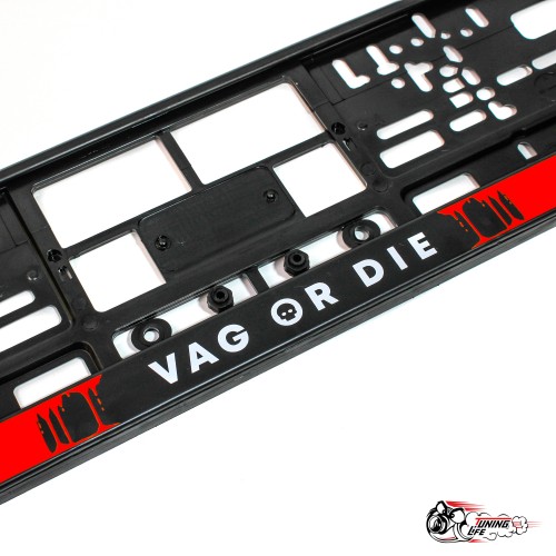 Рамки номерные "VAG OR DIE"