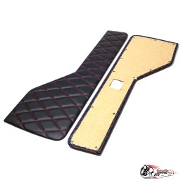 Накладки дверных карт НИВА красная строчка (ромб)