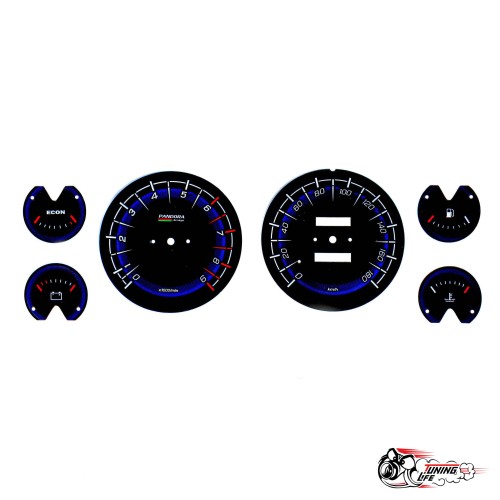 Шкала ВАЗ 2107 Sport Blue Pandora